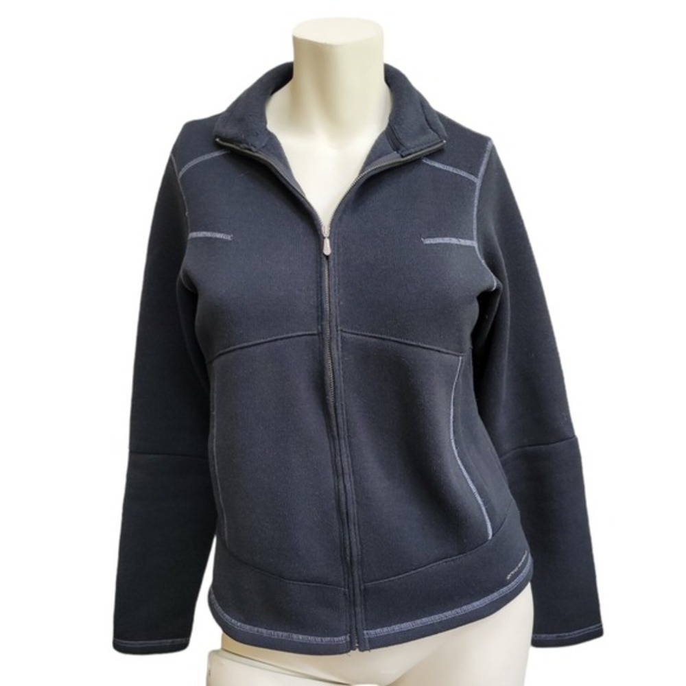 Columbia OmniShield Women Fleece‎ Full Zip Jacket Med. Black